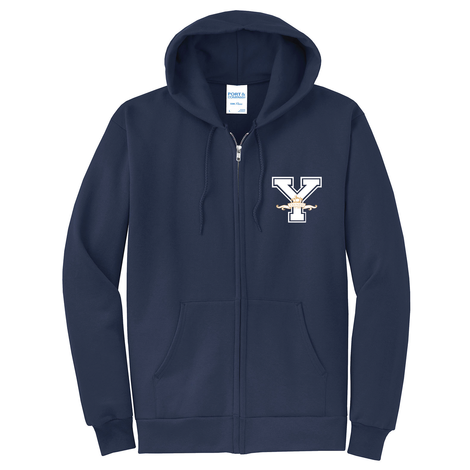 YAVNEH "Y" EMBROIDER ZIP UP